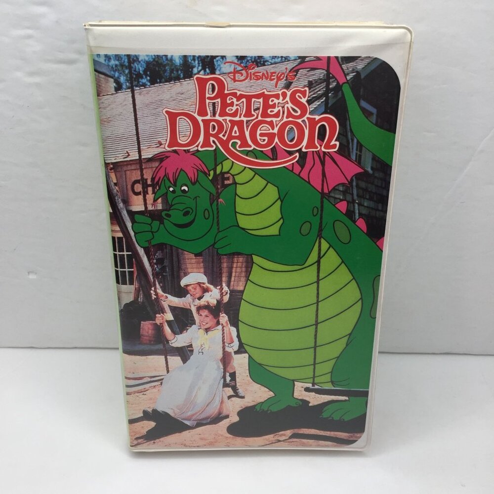 Vintage Pete's Dragon VHS Clamshell Case Family Kids Children Film Movie Classic